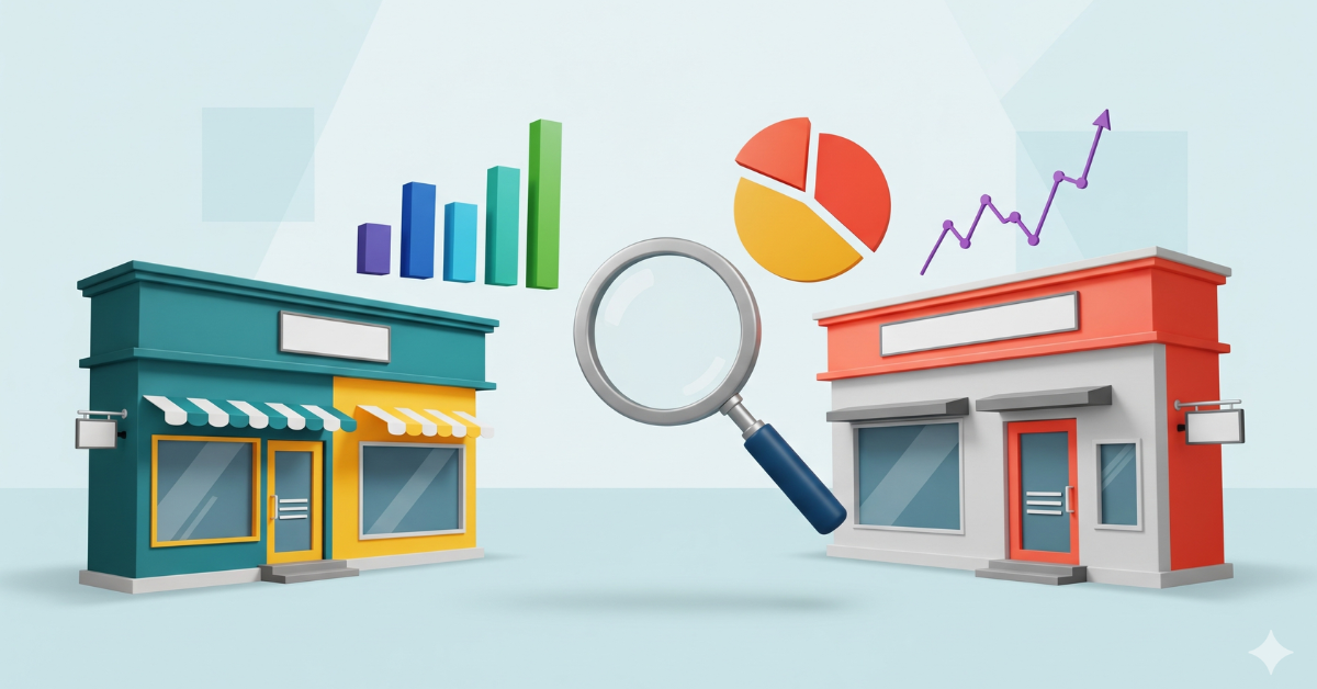 Competitor analysis identifies strengths and weaknesses of your business.