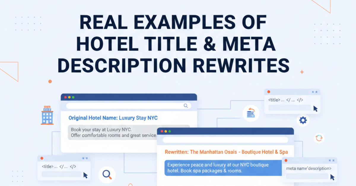 Real Examples of Hotel Title and Meta Description Rewrites